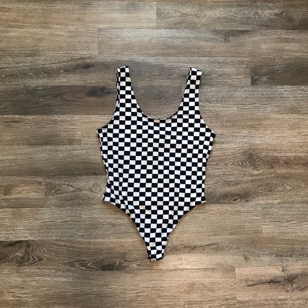 Forever 21 checkered bodysuit